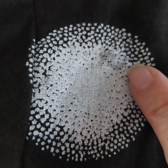 Gudrun Sjoden linen dress big dot circle print XXL - Picture 12 of 13